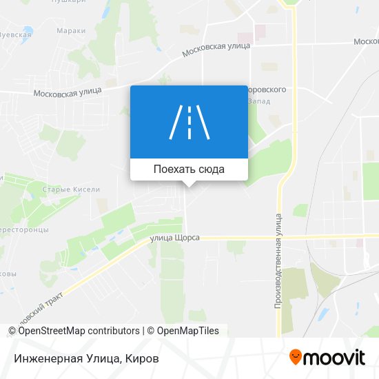 Карта Инженерная Улица