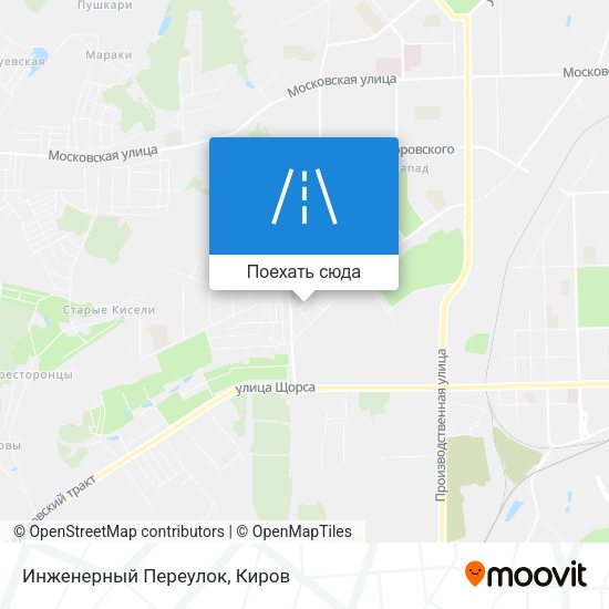 Карта Инженерный Переулок