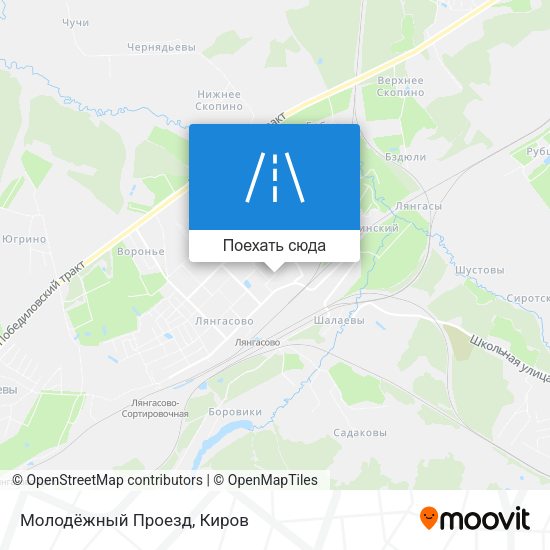 Карта Молодёжный Проезд