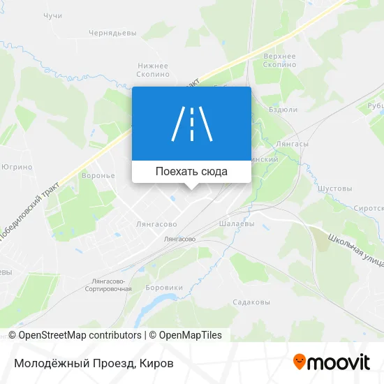 Карта Молодёжный Проезд