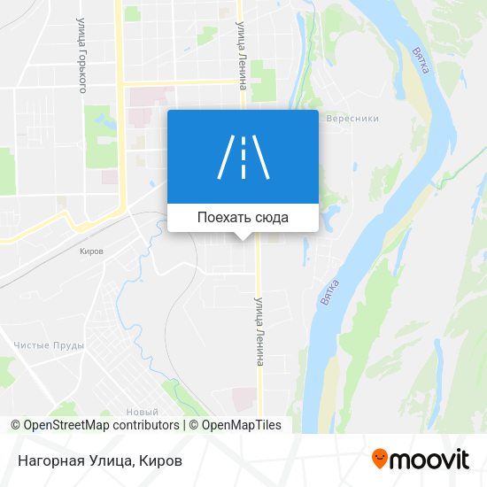 Карта Нагорная Улица