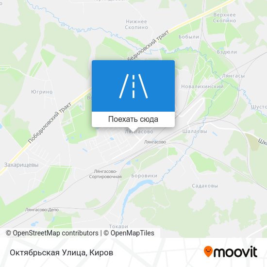 Карта Октябрьская Улица