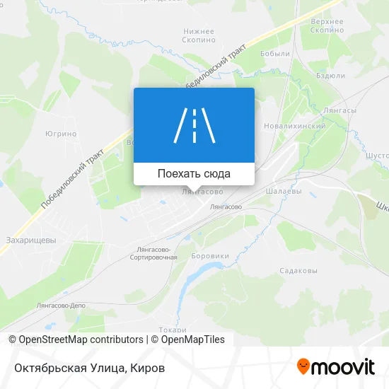 Карта Октябрьская Улица