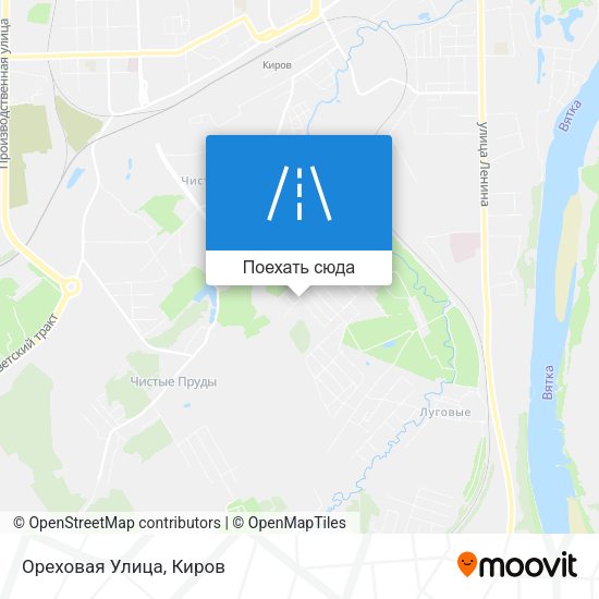 Карта Ореховая Улица