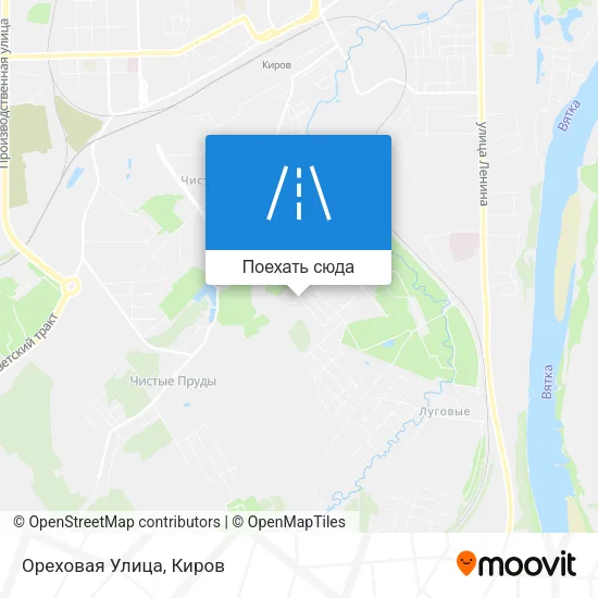 Карта Ореховая Улица