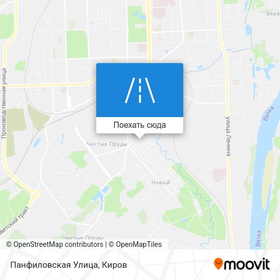 Карта Панфиловская Улица