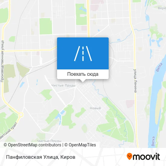 Карта Панфиловская Улица