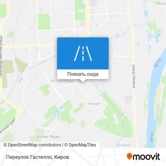 Карта Переулок Гастелло