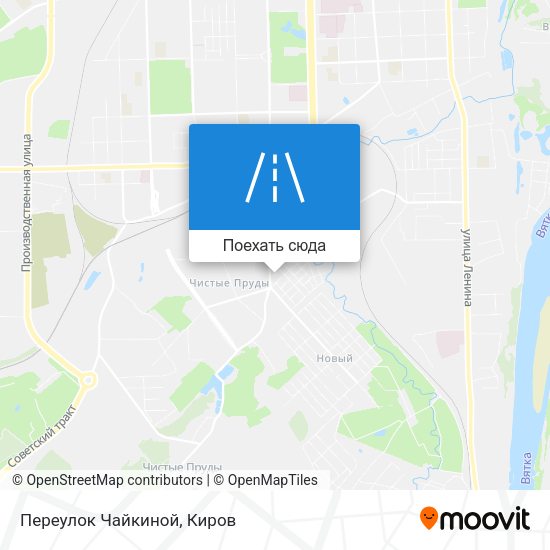 Карта Переулок Чайкиной