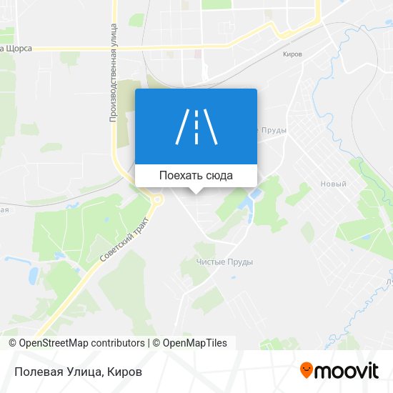 Карта Полевая Улица
