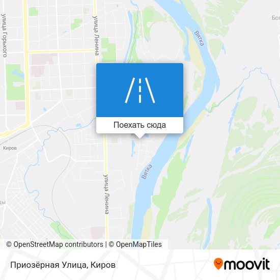 Карта Приозёрная Улица