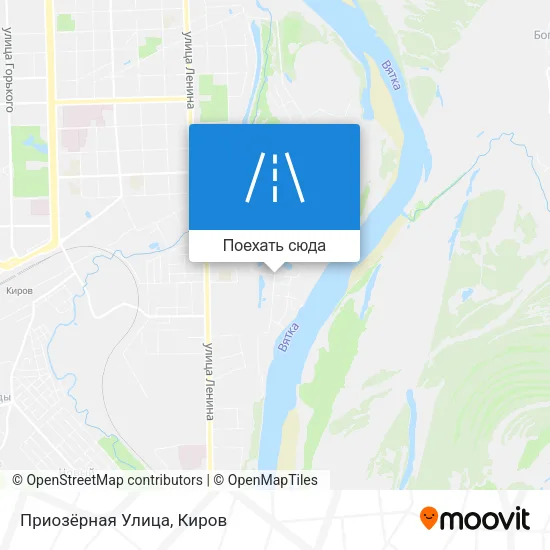 Карта Приозёрная Улица