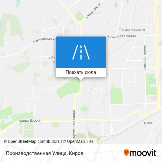 Карта Производственная Улица