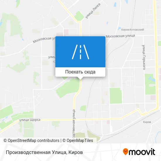 Карта Производственная Улица