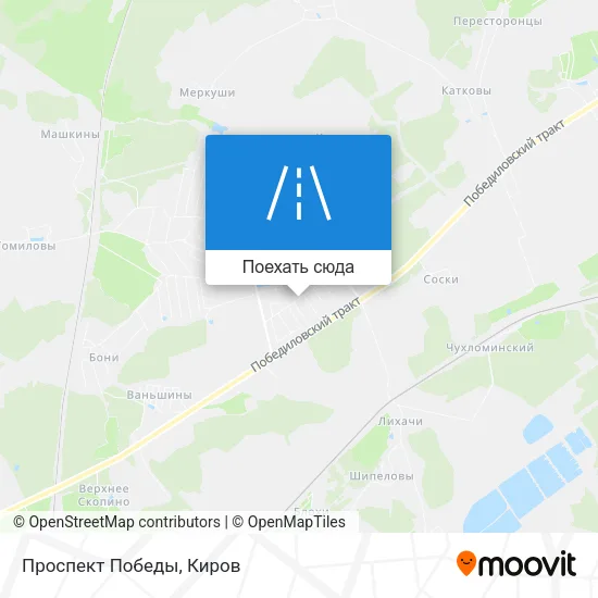 Карта Проспект Победы