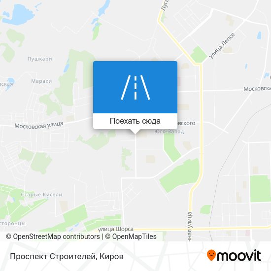 Карта Проспект Строителей