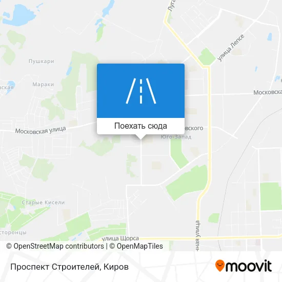 Карта Проспект Строителей