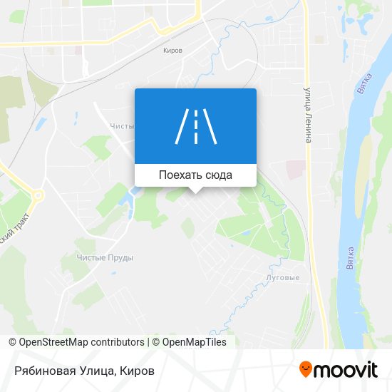 Карта Рябиновая Улица