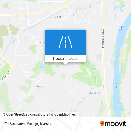 Карта Рябиновая Улица