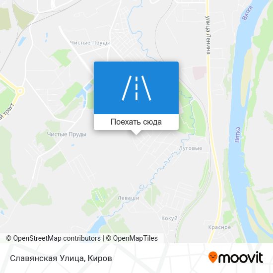 Карта Славянская Улица