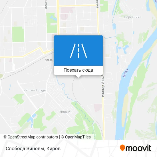 Карта Слобода Зиновы