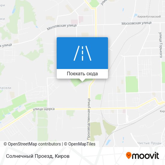 Карта Солнечный Проезд