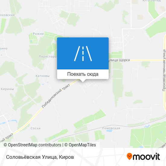 Карта Соловьёвская Улица