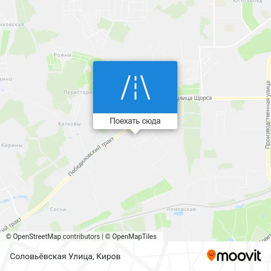 Карта Соловьёвская Улица