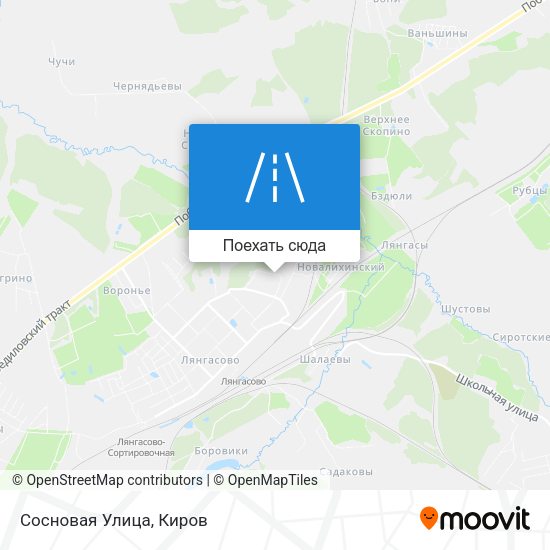 Карта Сосновая Улица