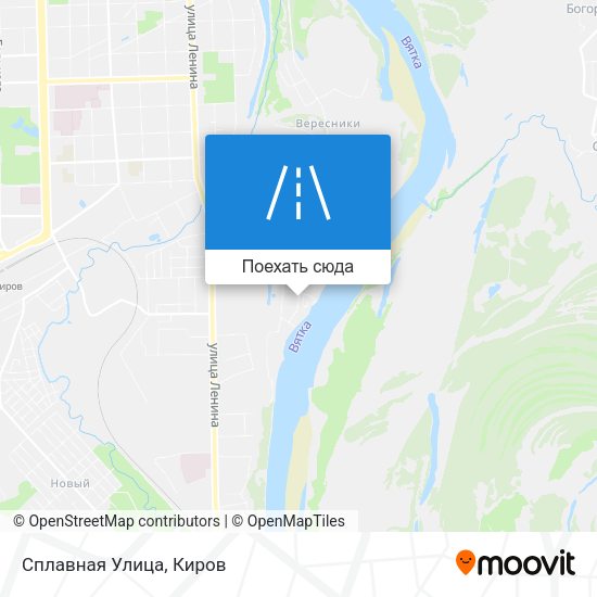 Карта Сплавная Улица