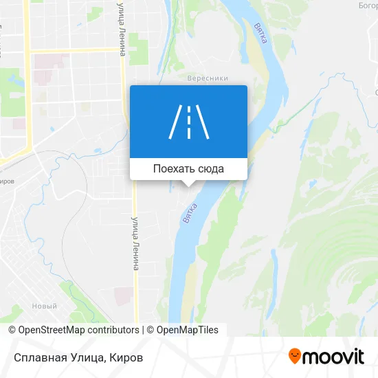 Карта Сплавная Улица