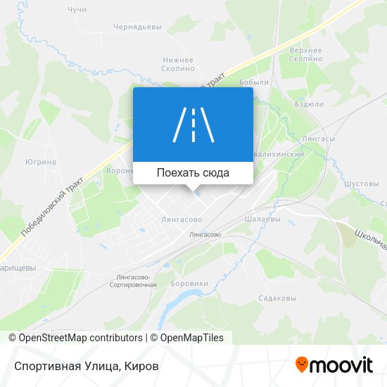 Карта Спортивная Улица
