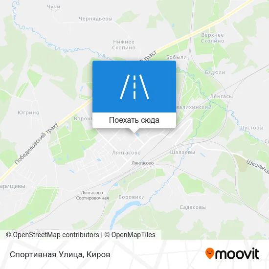 Карта Спортивная Улица
