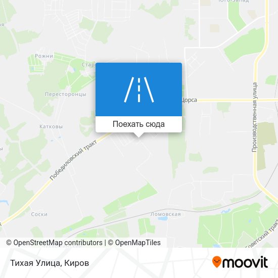 Карта Тихая Улица