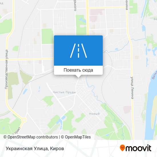 Карта Украинская Улица