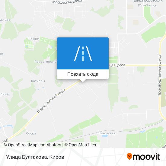 Карта Улица Булгакова
