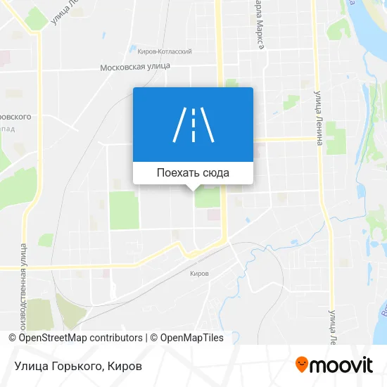 Карта Улица Горького