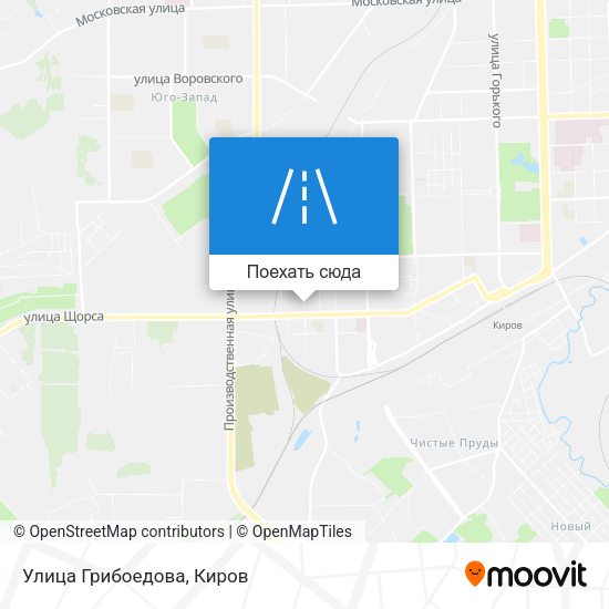 Карта Улица Грибоедова