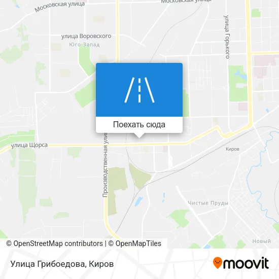 Карта Улица Грибоедова