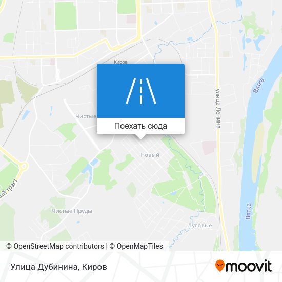 Карта Улица Дубинина