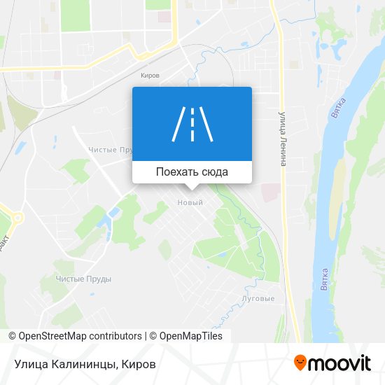 Карта Улица Калининцы