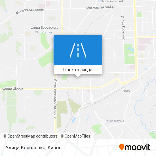 Карта Улица Короленко