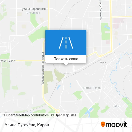 Карта Улица Пугачёва