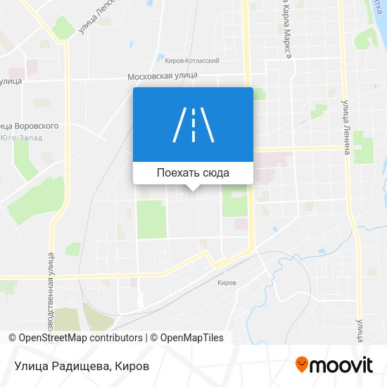 Карта Улица Радищева