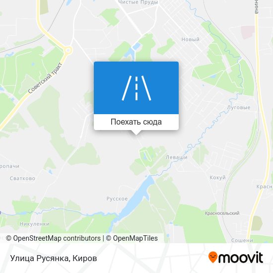 Карта Улица Русянка
