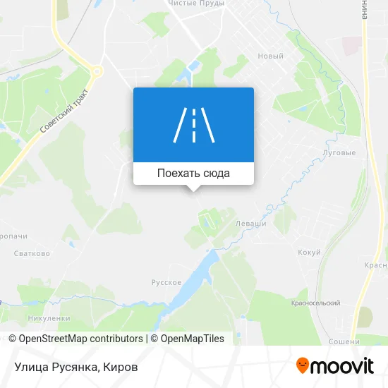 Карта Улица Русянка