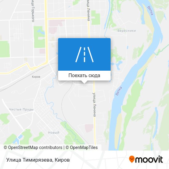Карта Улица Тимирязева