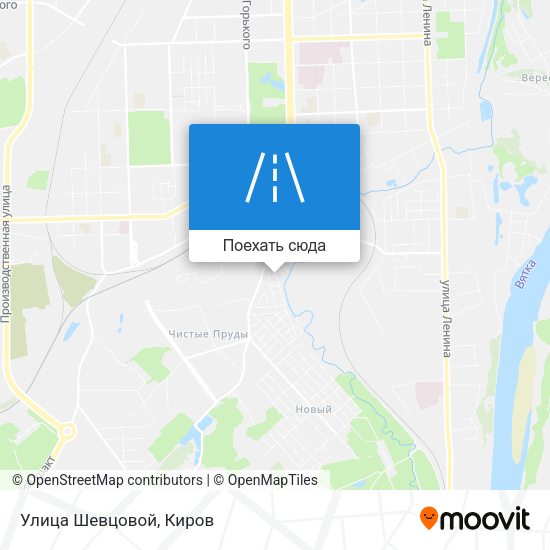Карта Улица Шевцовой