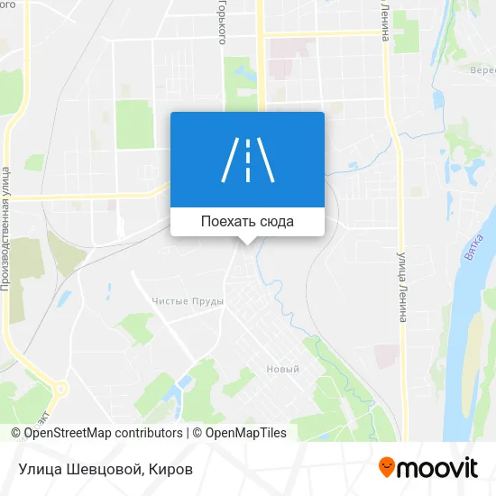 Карта Улица Шевцовой
