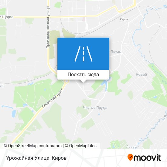 Карта Урожайная Улица